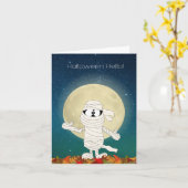 Halloween Karte (Gelbe Blume)