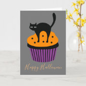Halloween Karte (Gelbe Blume)