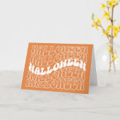 Halloween Karte (Gelbe Blume)