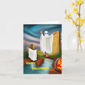 Halloween-Karte 2 Karte (Gelbe Blume)