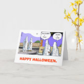 Halloween-Karte #3 Karte (Gelbe Blume)