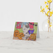 Halloween-Karte "abgekürzt " Karte (Gelbe Blume)