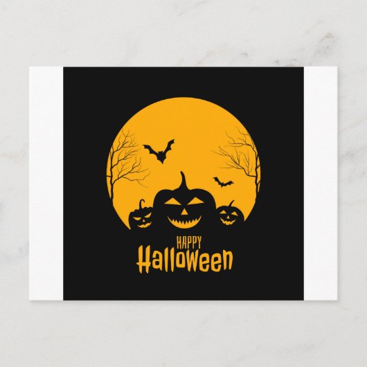Halloween-Karte Ankündigungspostkarte (Vorderseite)