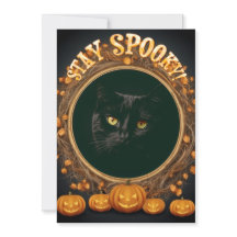 Halloween-Karte. Bleib gruselig!