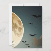 Halloween-Karte. Boo! Feiertagskarte (Rückseite)