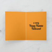 Halloween-Karte des niedlichen Hamsters Feiertagskarte (Innenseite)