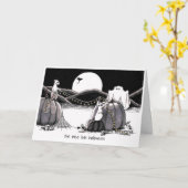 Halloween-Karte: Die Mäuse-Liebe Halloween Karte (Gelbe Blume)