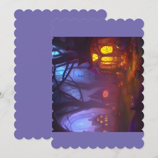 Halloween-Karte Einladung (Vorne/Hinten)