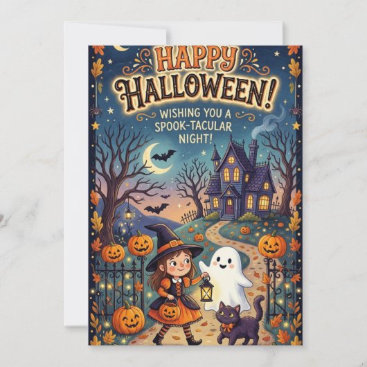 Halloween-Karte Einladung (Vorderseite)