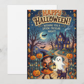 Halloween-Karte Einladung (Vorne/Hinten)