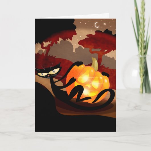 Halloween-Karte Feiertagskarte (Vorderseite)