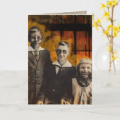 Halloween-Karte für Freaks! Karte (Gelbe Blume)