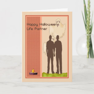 Halloween-Karte für männliche Lebenspartner Karte