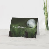 Halloween-Karte für Spuk Häuser Karte (Rückseite)