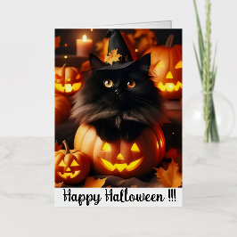 Halloween-Karte Grußkarte Mit Foliendruck