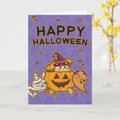 Halloween-Karte Karte (Gelbe Blume)