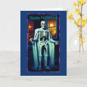 Halloween-Karte Karte (Gelbe Blume)