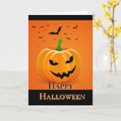 Halloween-Karte Karte (Gelbe Blume)