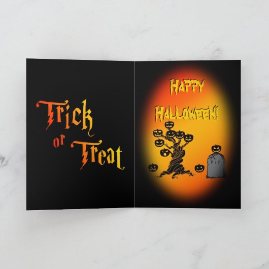 Halloween-Karte Karte (Innenseite)