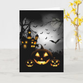 Halloween-Karte Karte (Gelbe Blume)