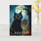 Halloween-Karte Karte (Gelbe Blume)