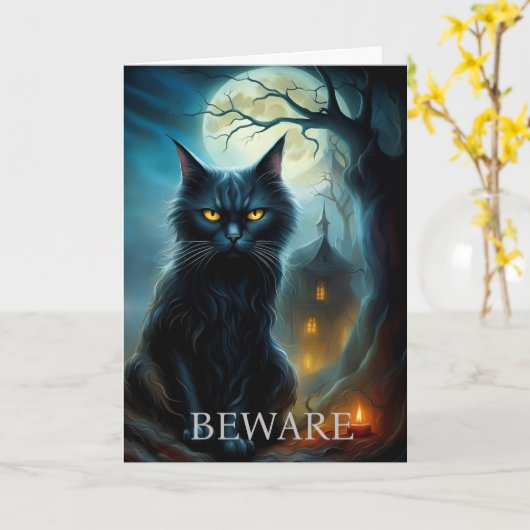 Halloween-Karte Karte (Gelbe Blume)