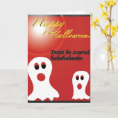 Halloween-Karte Karte (Gelbe Blume)