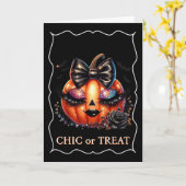 Halloween-Karte Karte (Gelbe Blume)