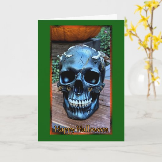 Halloween-Karte Karte (Gelbe Blume)