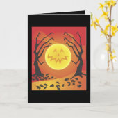 Halloween-Karte Karte (Gelbe Blume)