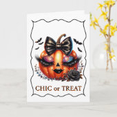 Halloween-Karte Karte (Gelbe Blume)