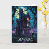 Halloween-Karte Karte (Gelbe Blume)