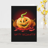 Halloween-Karte Karte (Gelbe Blume)
