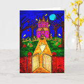 Halloween-Karte Karte (Gelbe Blume)