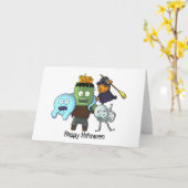 Halloween-Karte Karte (Gelbe Blume)