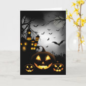 Halloween-Karte Karte (Gelbe Blume)