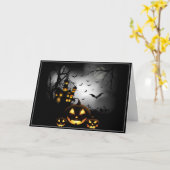 Halloween-Karte Karte (Gelbe Blume)