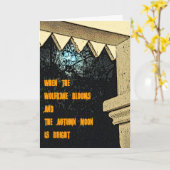 Halloween-Karte Karte (Gelbe Blume)