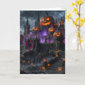 Halloween-Karte Karte (Gelbe Blume)
