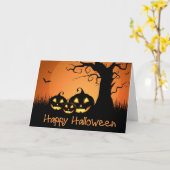 Halloween-Karte Karte (Gelbe Blume)