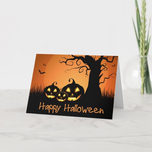 Halloween-Karte Karte (Vorderseite)