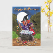 Halloween-Karte Karte (Gelbe Blume)