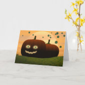 Halloween-Karte Karte (Gelbe Blume)