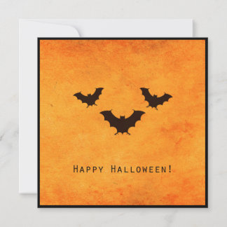 Halloween-Karte mit beängstigenden Fledermäusen Karte