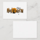 Halloween-Karte Mitteilungskarte (Vorne/Hinten)