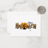 Halloween-Karte Mitteilungskarte (Vorderseite/Rückseite Beispiel)