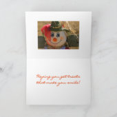 Halloween-Karte—Scarecrow-Mädchen—glückliches Hall Karte (Innenseite)