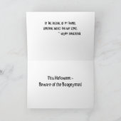 Halloween-Karte "The Night House" Karte (Innenseite)