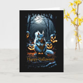Halloween-Karte von Moonlit Karte (Gelbe Blume)