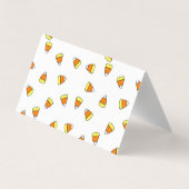 Halloween-Karten des niedlichen Maislehrers im Kla Visitenkarten (Rückseite)